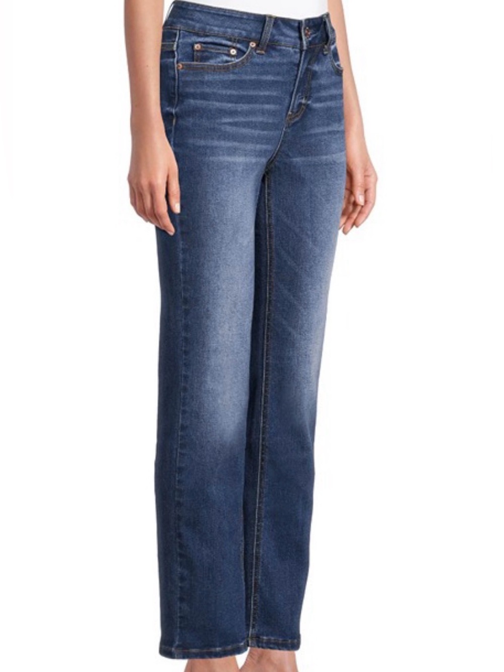 Time & Tru Mid Rise Straight Leg Jeans 18